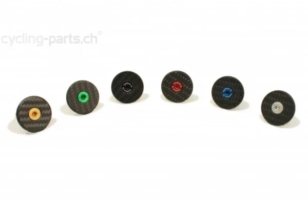 Carbon Ti X-Cap Carbon Matte Mit Aluminiumschraube Gold günstig online 3