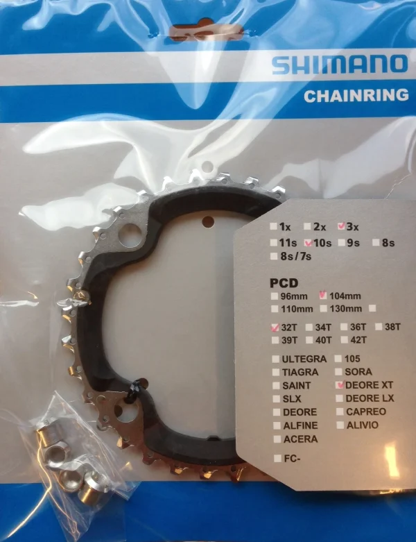 Nagelneu Shimano XT FC-M780/M770 32 Zähne 3×10 Kettenblatt 1