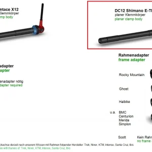 Tune DC 12 Blau Shimano E-Thru Steckachse 12x142mm Bright 12